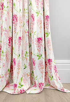 Wisteria Silk, Vivid Pink - Made to Measure Curtains